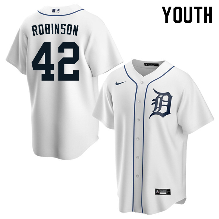 Nike Youth #42 Jackie Robinson Detroit Tigers Baseball Jerseys Sale-White